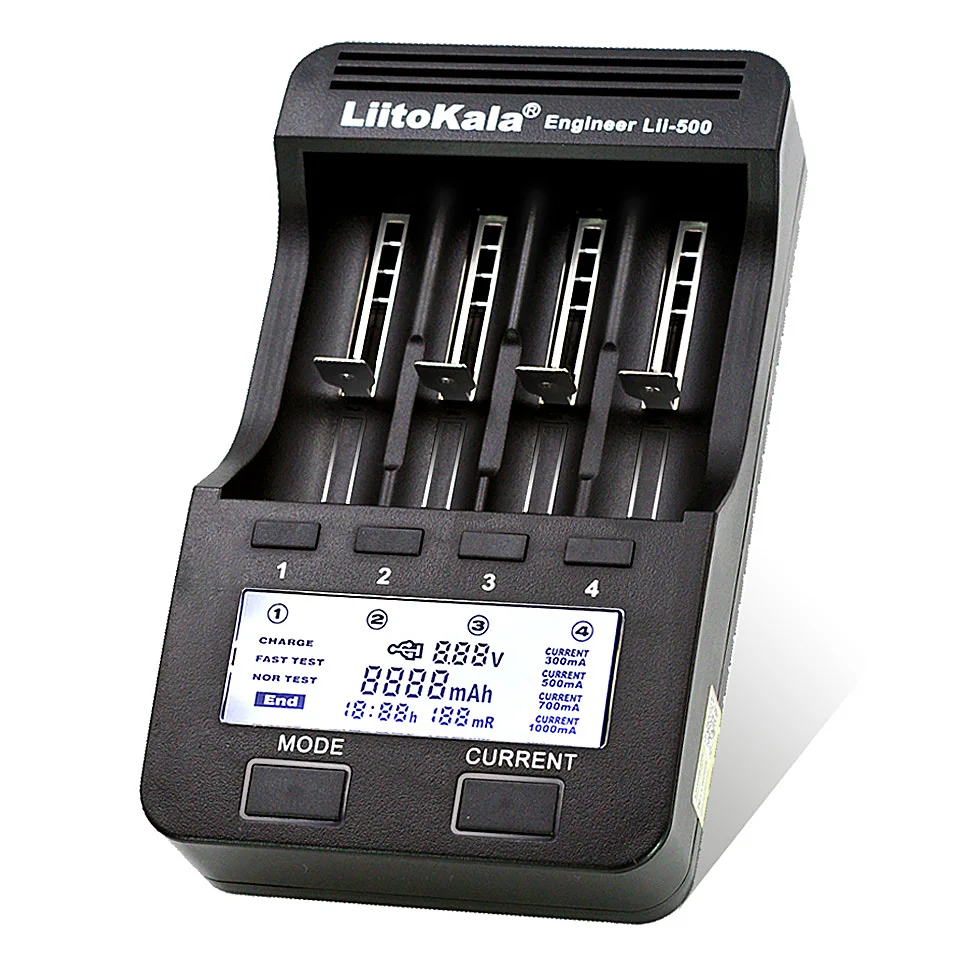 Carregador de Bateria para 18650 Liitokala Display 18650 17500 26650 1634014500 aa Aaa Ni-mh Bateria Recarregável Lii500 Lii-500 Lcd - Image 2