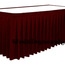 2 17ft x 29 ''(5.2 м x 75 см) Красный Цвет круглый стол ткань