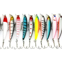 По FedEx, 1800 шт.,, 7,5 см, 5,6 г, 6# КРЮЧКОВ, пластиковые лазерные блесны, рыболовные приманки, жесткая рыболовная приманка