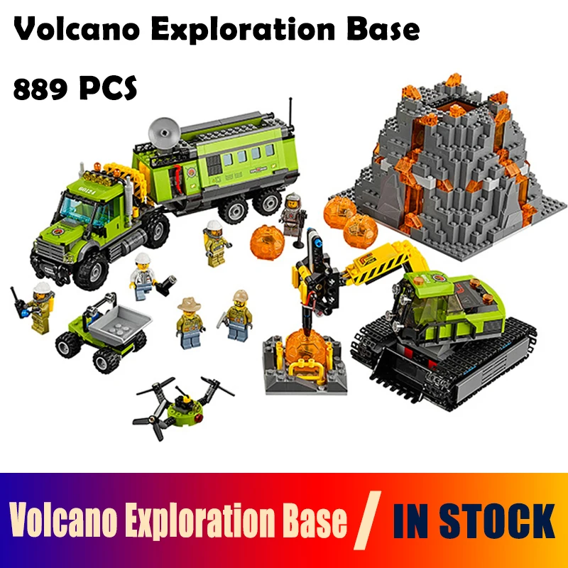 

Models building toy The Volcano Exploration Base Set Building Blocks Compatible ingly City 60124 toys & hobbies for birthday