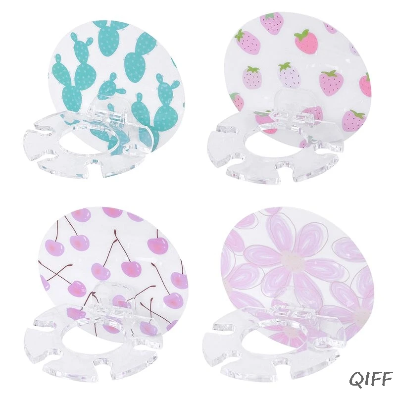 

Plastic Round Punch-free Toothbrush Rack Storage Toothpaste Holder Household Bathroom Organizer Accessories