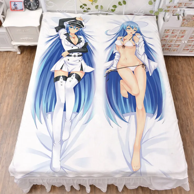 Японский аниме-убийца Акаме! Сексуальные персонажи Акаме Esdeath простыня молочное волокно и фланелевое одеяло летнее одеяло 150x200 см