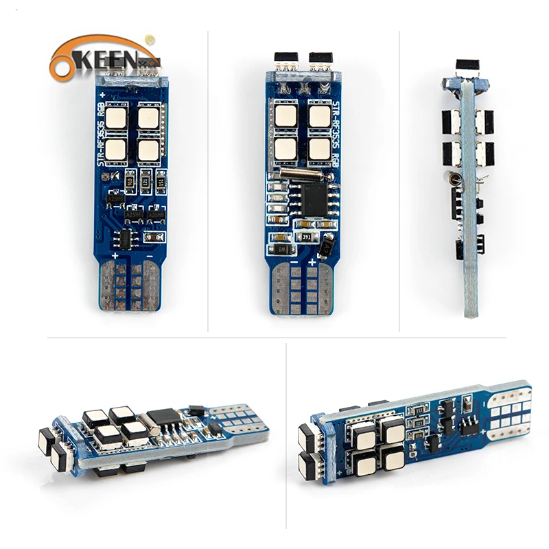 OKEEN 1 комплект 10 светодиодов 3535 SMD RGB T10 194 168 W5W Автомобильная Лампа для чтения