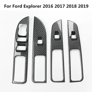 

High-quality ABS carbon fiber fiber interior trim sequins, dashboard trim For Ford Explorer 2016 2017 2018 2019,Car-Styling