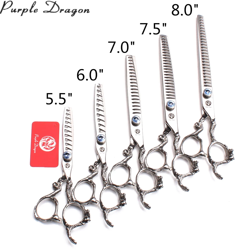 

1Set 5.5" 6" 7" 7.5" 8" 440C Dog Shears Straight Scissors Thinninng Shears Pets Shears Set Professional Grooming Scissors Z9006