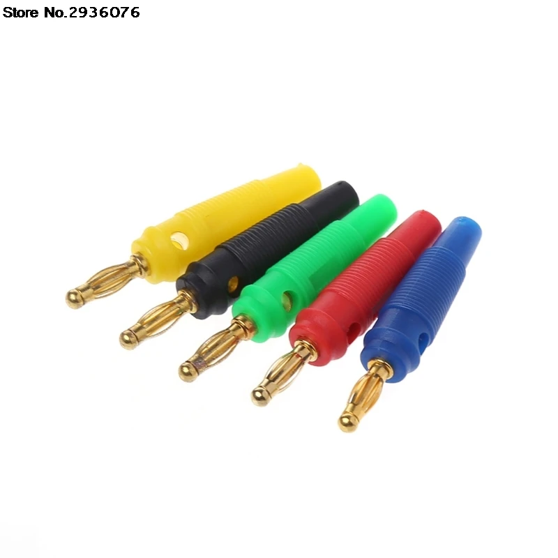 

20Pcs/set Gold Plated 4mm Banana Plug Screw For Speaker Amplifier Binding Post