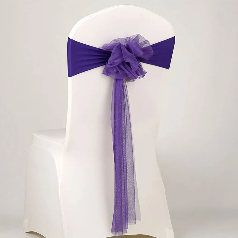 Free Shipping Home Textile Wedding Chair Sashes High Elastic Spandex