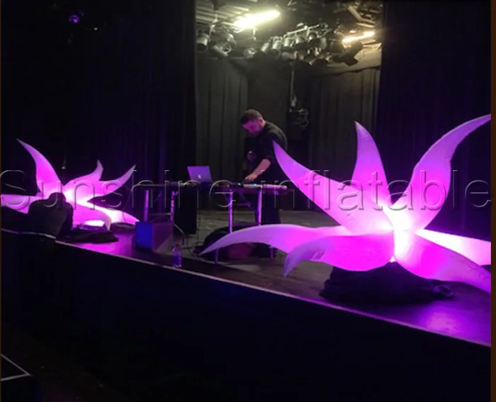 

RGB lighted fireworks Inflatable LED decoration for wedding stage