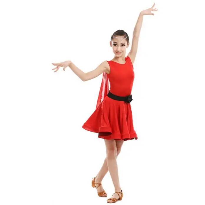 Детские Профессиональные Платья для латинских танцев, платья для бальных танцев для девочек, детские костюмы для румбы-ча