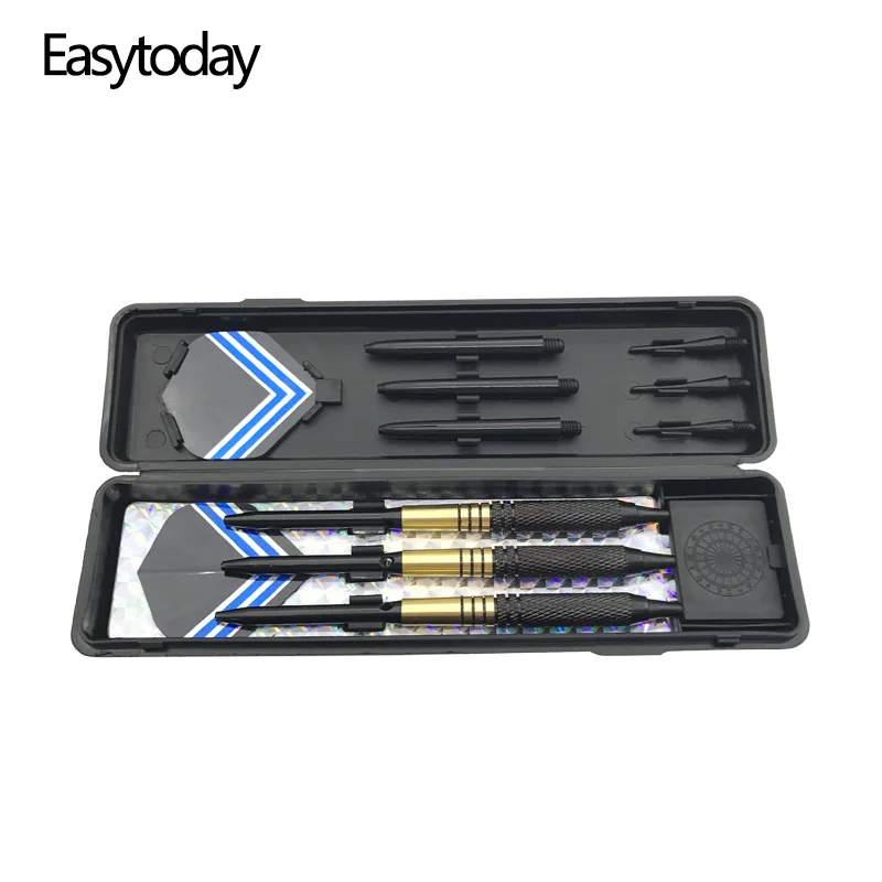 Easytoday 3Pcs/set Electronic Darts Soft Tip Professional Metal Dart Barrel Shaft Aluminum Darts Flights Entertainment Games