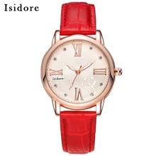 Mode Casual Quartz Femmes Montres de Haute Qualité En Cuir Dames Robe Montre Étanche Montre-Bracelet Pour Femmes Relogios Feminino