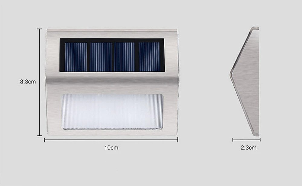 1-4 шт 3 светодиода солнечный свет из нержавеющей стали садовые, на солнечной энергии свет Водонепроницаемый Открытый энергосберегающая лампа для двора освещение
