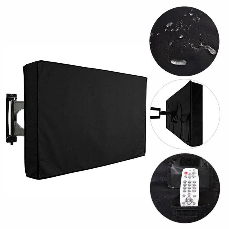 Пылезащитный наружный черный ЖК-светодиодный накладка в виде телевизора водонепроницаемый телевизионный протектор 2"-58"
