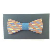 Мужские галстуки цветные деревянные модные свадебные аксессуары деревянный галстук мужской галстук-бабочка