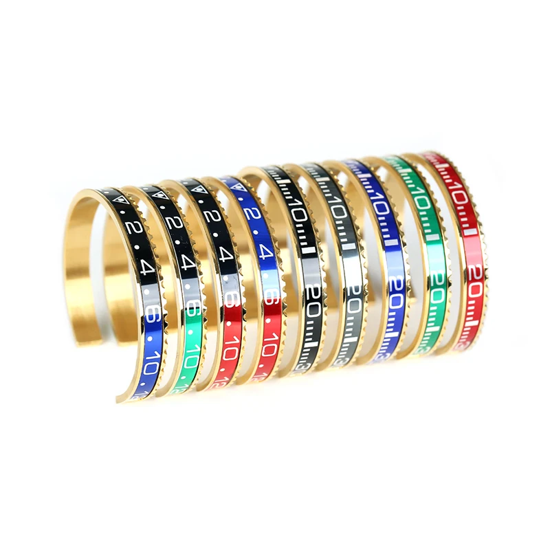 Высокое качество Для мужчин s Нержавеющая сталь браслет в форме спидометра браслет Классическая манжета Спидометр официальный браслет для Для мужчин Br-22