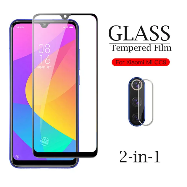2 в 1 крышка камеры пленка на Xiaomi mi CC9E стекло экрана протектор для CC9 защитная