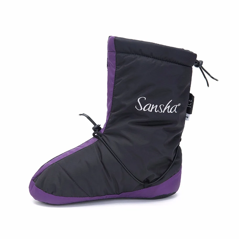 Sansha/Женские Балетные теплые ботинки для девочек высокие непромокаемые замшевые Нескользящие домашние тапочки для танцев WOOZ3N