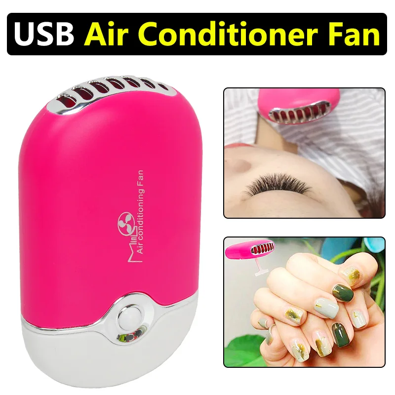 Newest Portable Hand held USB Air Conditioning Fan,eye lash tool USB