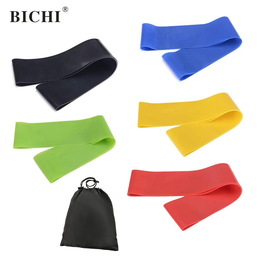 Resistance Band Set 5 Levels Latex Gym Strength Training Rubber Loops