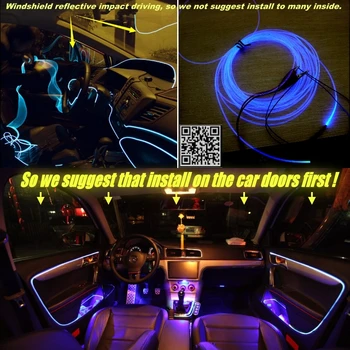 

interior Ambient Light Tuning Atmosphere Fiber Optic Band For Volkswagen VW Jetta Bora Clasico GLi Sagitar Vento New Compact