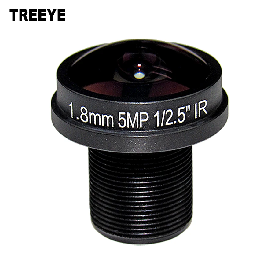 

1.8mm Lens CCTV Lens Fisheye IR M12 CCTV Camera Lens 5Megapixel HD For HD IP Camera 180D Wide Viewing Angle F2.0 1/2.5"
