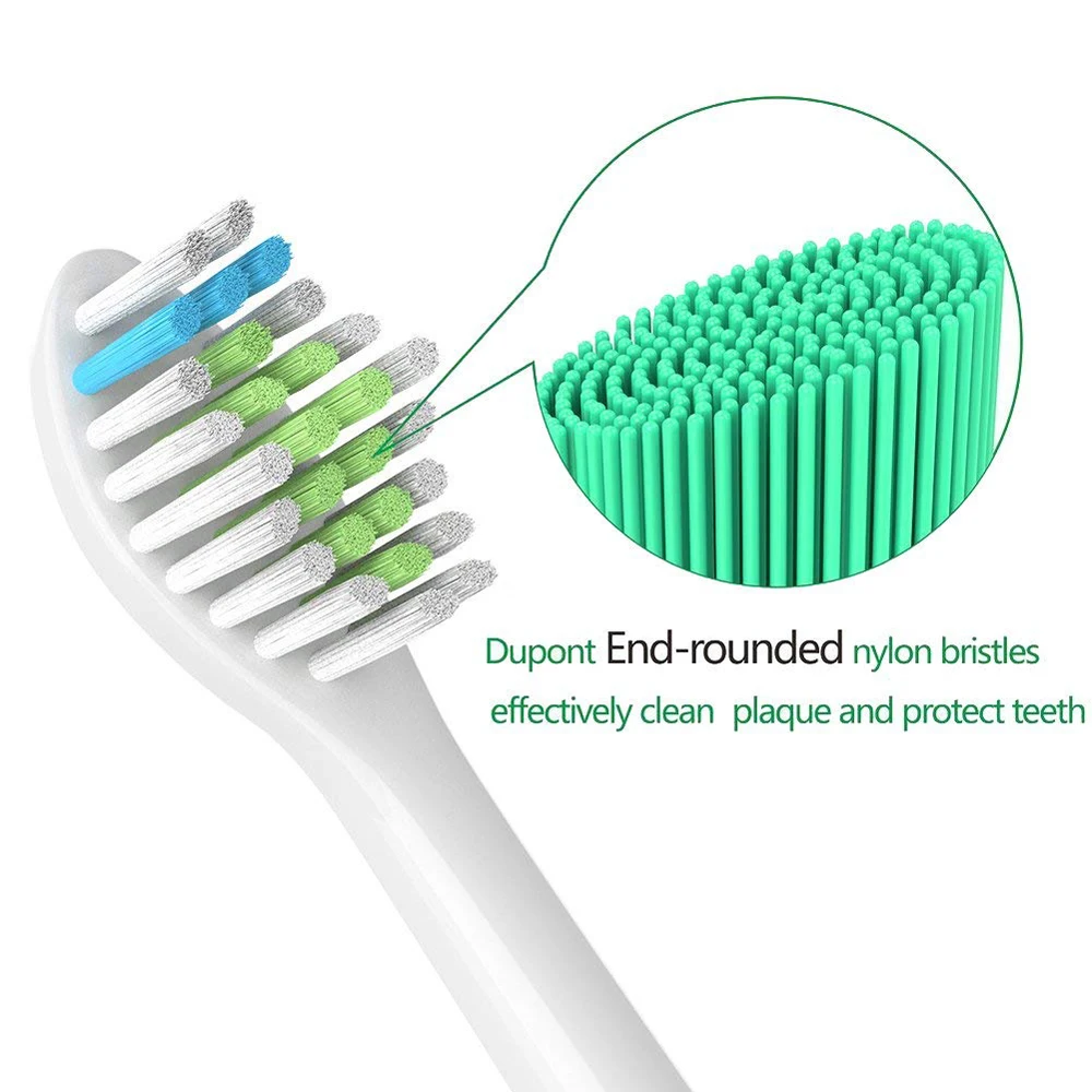 8 шт Soniangia головки для зубных щеток Замена для Philips Sonicare DiamondClean Электрический Sonic Care HX6211/30 зубная щетка ручки