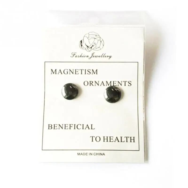 

Unisex Magnet Ear stud women Earring Acupuncture men Massage Acupuncture Ear Magnetic Slimming Earrings #2