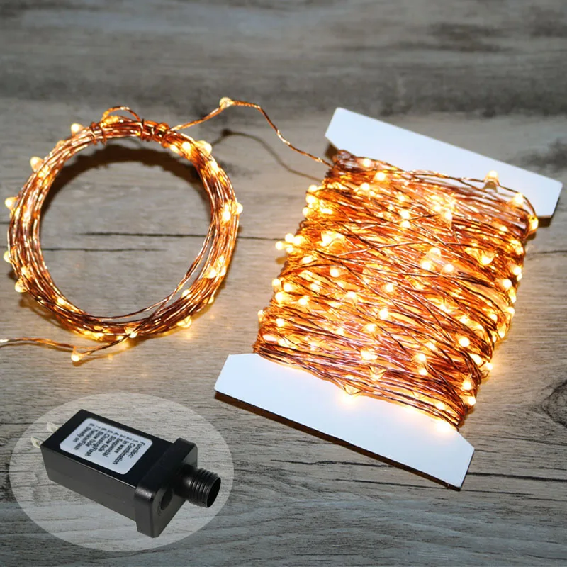 

HarrisonTek Plug in 8 Mode Wedding Lights 30M Patio Garden Christmas Lights Indoor Outdoor Copper Wire Twinkle LED String Lights