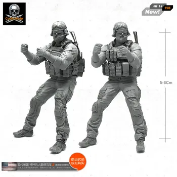 

1/35 Modern US Special Forces with A Heavy Carriage Resin Soldier Model AH-14