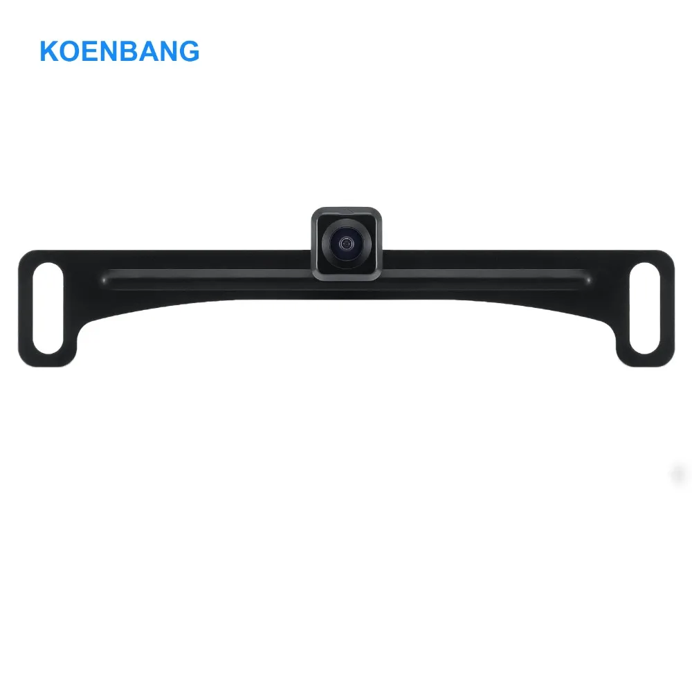 KOENBANG Waterproof License Plate Frame Rear View Reverse Backup Camera HD Vehicle Back Front Side View