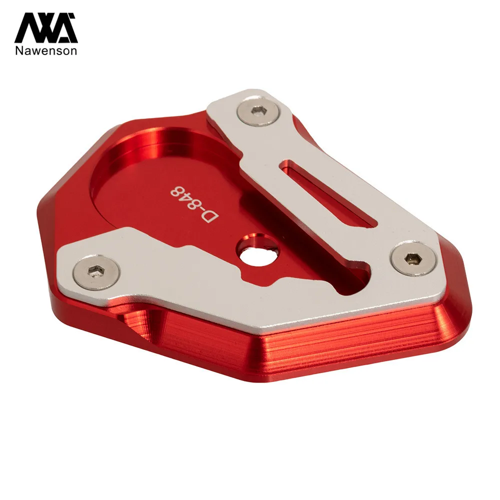 

Motorcycle CNC Aluminum Sidestand Foot Enlarger Kickstand Extension Plate For Ducati 848 1098 1198