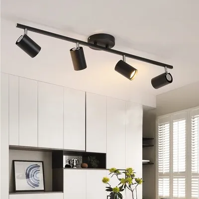 modern black track lighting