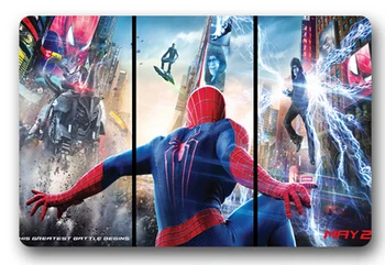 

2016 Custom Cool Spiderman Doormat Design Pattern Printed Carpet Floor Hall Bedroom Pad Door Mat Rug Christmas Gift U45-133