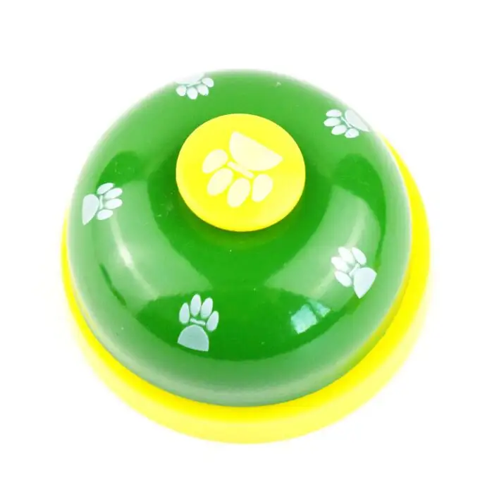 New Pet Call Bell Toy for Dog Interactive Pet Training Bell Toys Cat Kitten Puppy Food Feed Reminder Feeding Ringer - Цвет: Зеленый