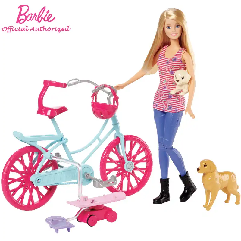bike riding barbie