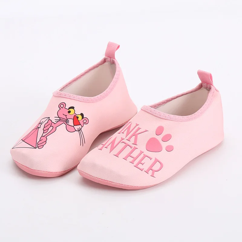 Розовые Пантеры; Милые Морские водонепроницаемые туфли для девочек; Нескользящие мягкие дышащие туфли; детская обувь для плавания; кроссовки; легкая обувь - Цвет: as pictures