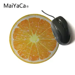 Maiyaca круглый оранжевый узор настроить свой собственный образ хорошее качество противоскольжения Коврики на стол для оранжевый