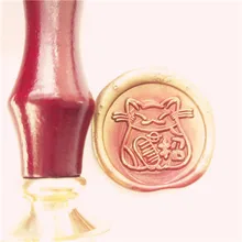 Счастливый Кот именной, буква штамп/запечатывание воск/Свадебный Воск печать пользовательские приглашения конверт