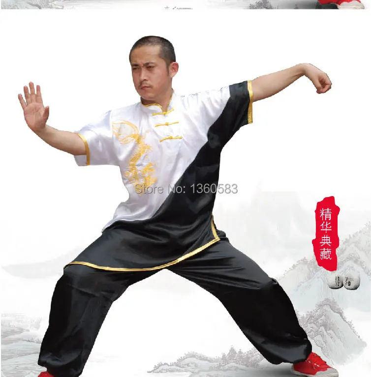 

New Chinese wushu uniform Kungfu clothes Martial arts suit taolu clothing for women children girl boy men kids embroidery dragon