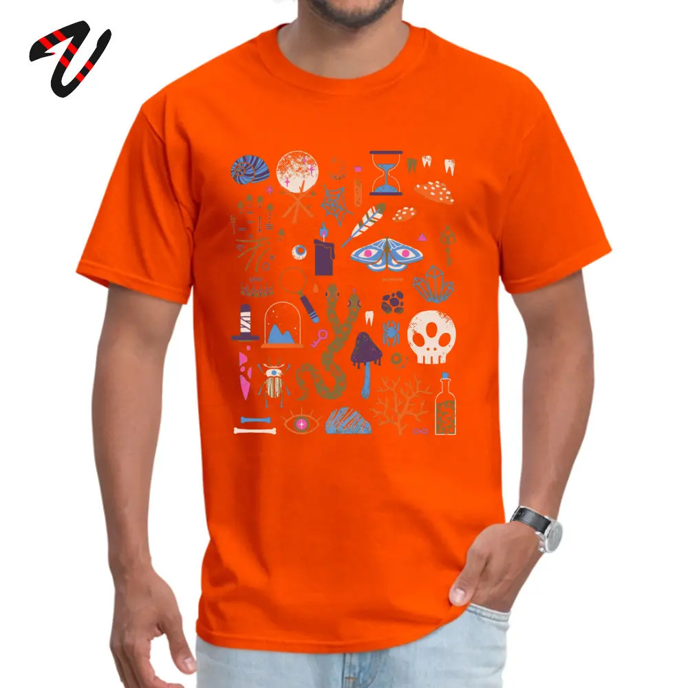 New Arrival Curiosities Customized T Shirts Crew Neck Pure Cotton Mens Tops T Shirt Short Sleeve Sweatshirts NEW YEAR DAY Curiosities19355 orange
