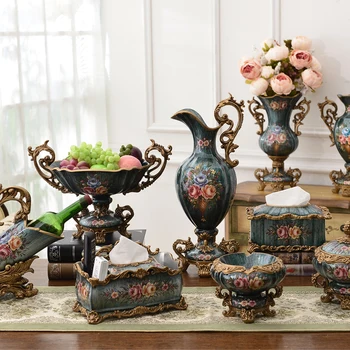 

full set of wedding gifts Home Furnishing Decor living room table decorative high-end American retro Technology