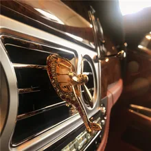 Золотые воздушные силы украшения вентиляционные отверстия автомобиля духи клип освежитель воздуха автомобильный интерьер Аромат декоративные аксессуары для автомобиля