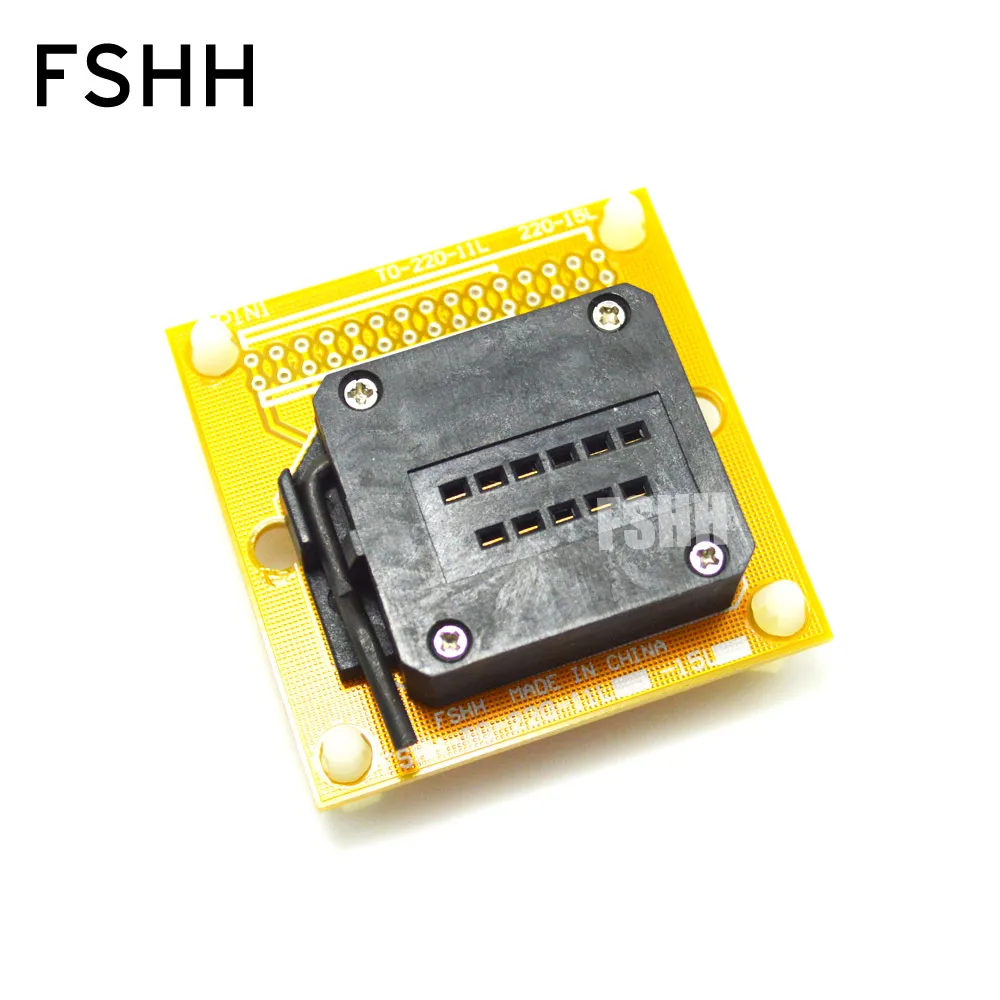 

TO-220-11 test socket With PCB board ZIP11 socket For example TDA7264