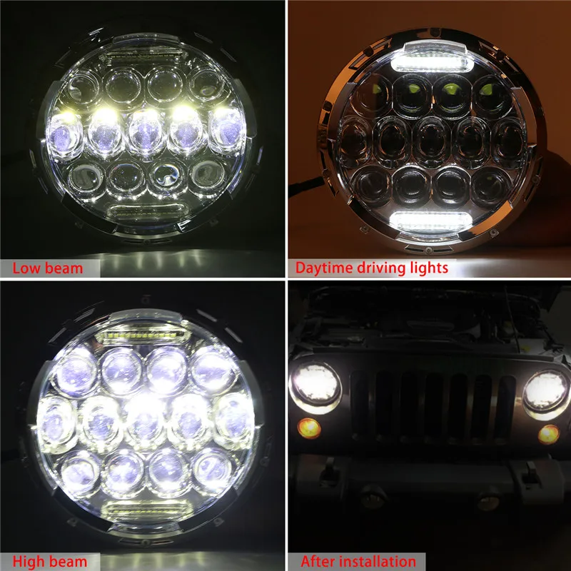 Headlight for Harley Yamaha Hummer Jeep (3)