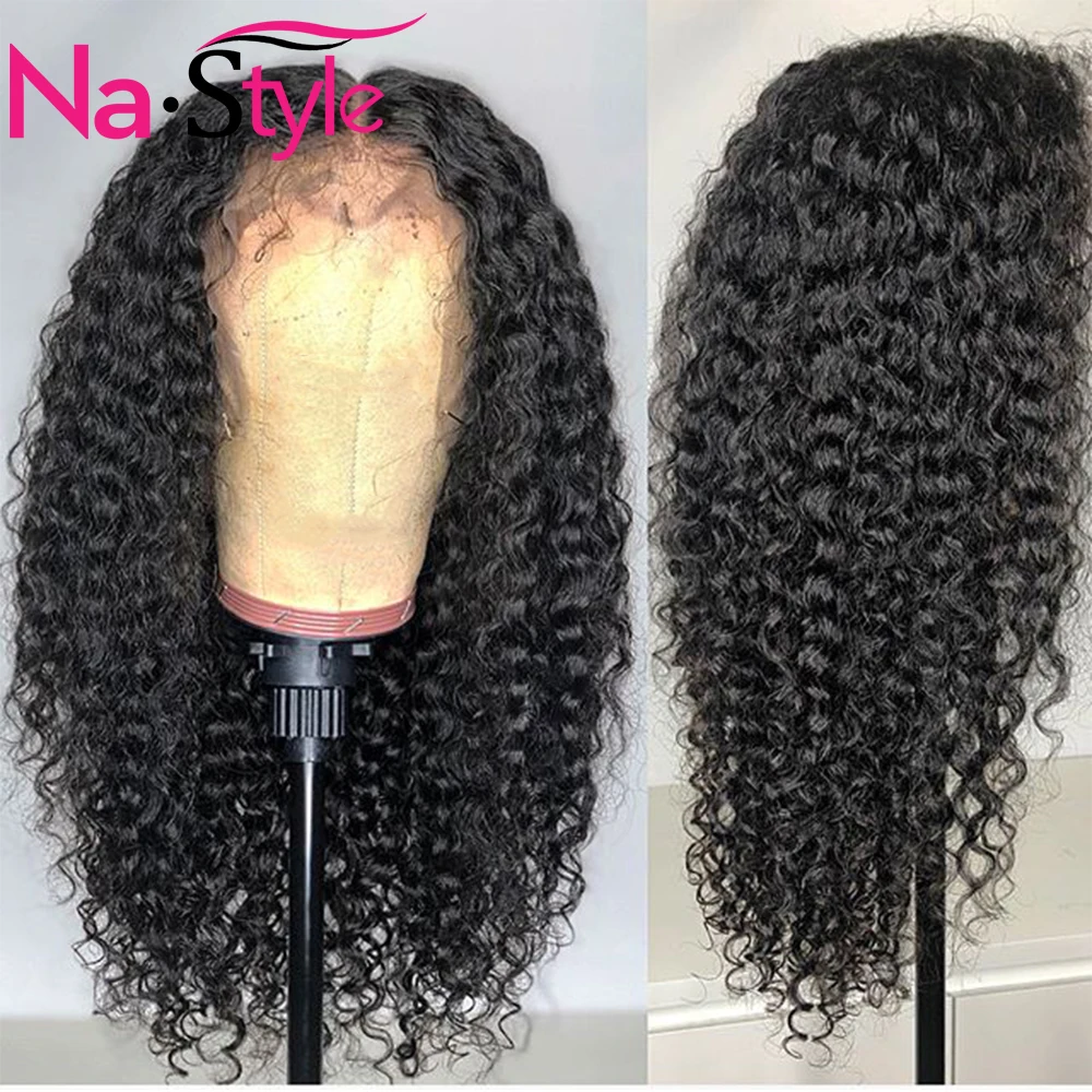 

Fake Scalp Afro Kinky Curly Wig Invisible Undetectale 360 Lace Frontal Wig Pre Plucked With Baby Hair Glueless Indian Hair Remy