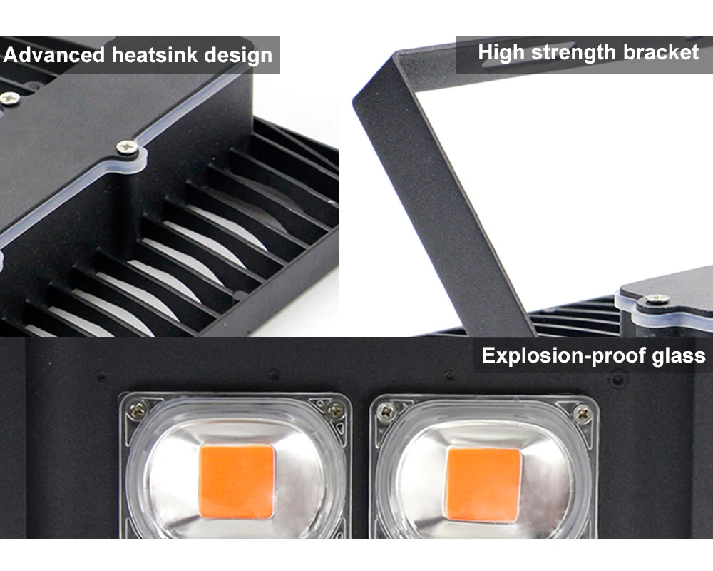 [DBF] полный спектр Светодиодный прожектор для выращивания растений 30 Вт 50 Вт 100 Вт Светодиодный прожектор ac220в IP66 водонепроницаемый наружный светильник для выращивания растений
