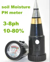 2 en 1 de Metal de la Sonda Suelo Planta pH 3-8 Nivel de Humedad Jardín Portátil Herramienta de Prueba Del probador Del Sensor Para Flor de La Planta de Cultivo 18% de descuento