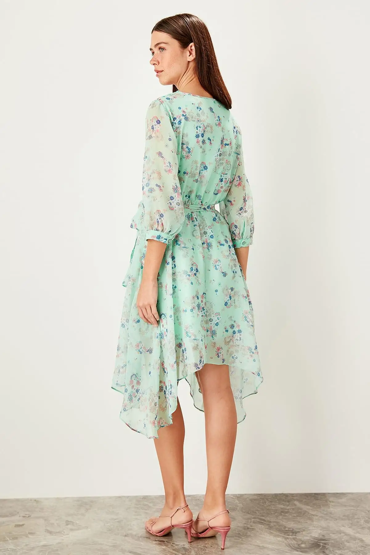 Trendyol Мятное платье со шнуровкой TWOSS19XO0114|Платья| |