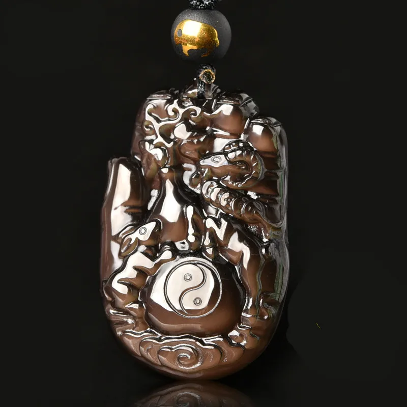 

In 2019 the Goat Rabbit Arch Fu Obsidian Pendant Is a Pig Mascot