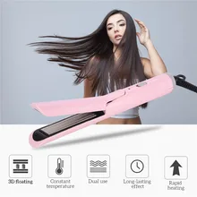 2 в 1 выпрямитель для волос щетка Профессиональная стрижка волос Плойка для завивки влажная сухая керамическая роликовая волна машина стайлер плоский Утюг